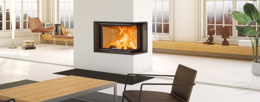 Zwarte inzethaard Scan 5004 FR in een lichte ruimte met grote witte ramen