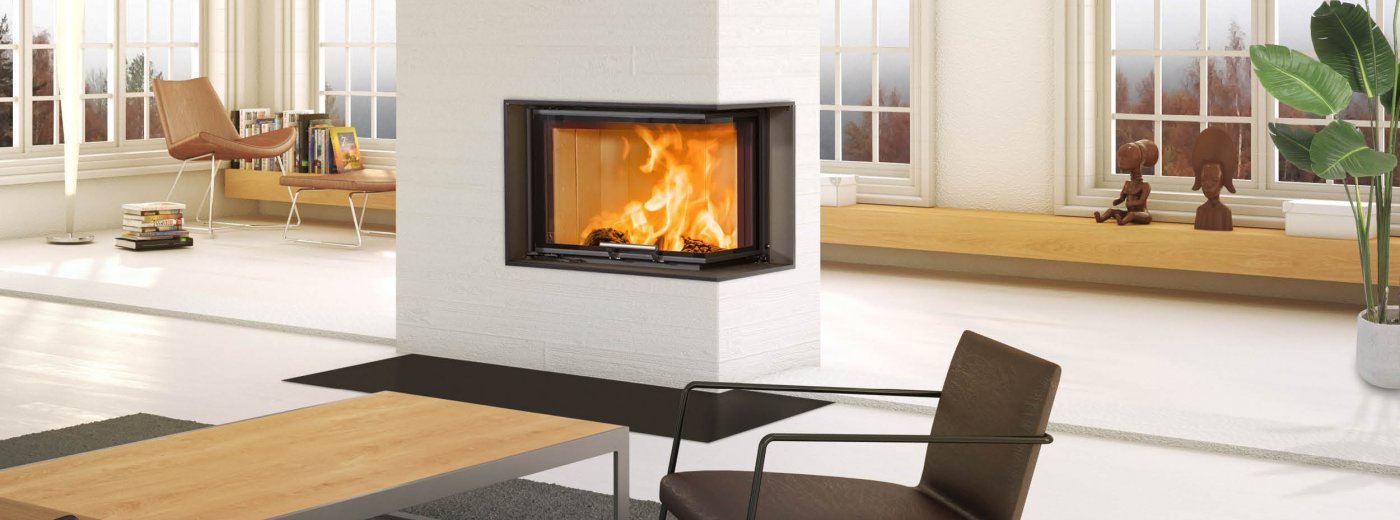 Zwarte inzethaard Scan 5004 FR in een lichte ruimte met grote witte ramen