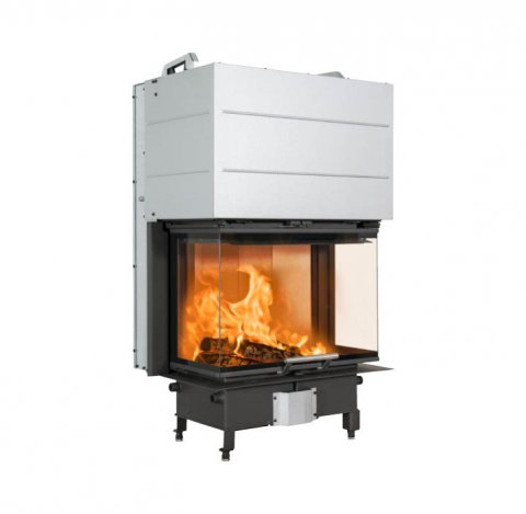 Zwarte inbouwhaard Scan 5004 FRL met glas aan drie zijden